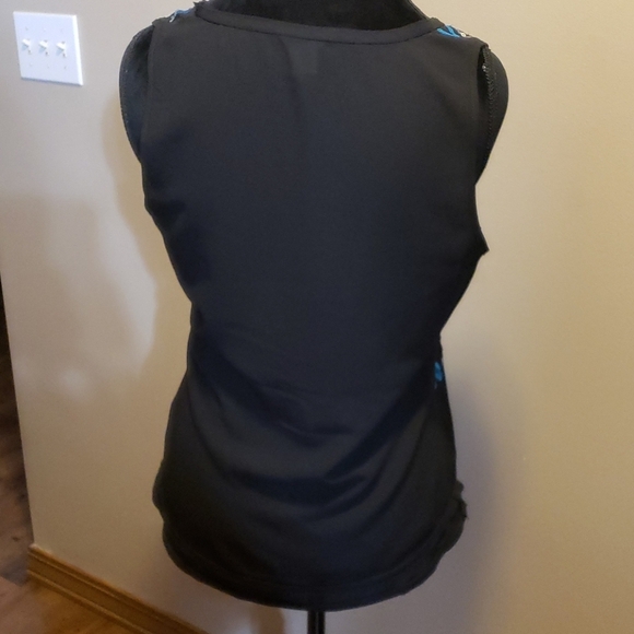 Ariat sequined sheer tank top crepe material - Picture 3 of 4